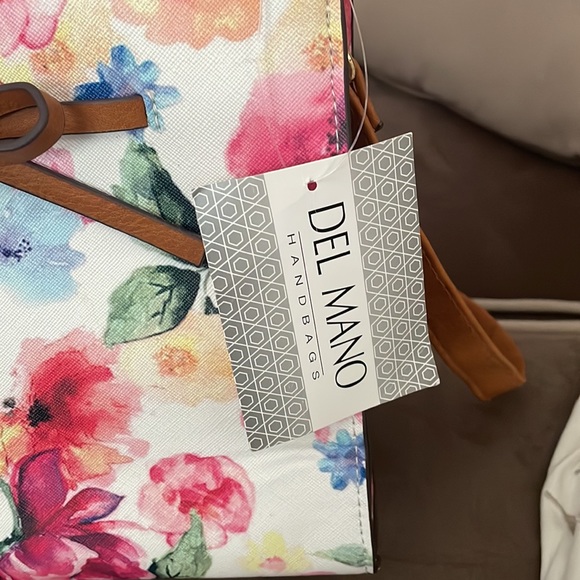 Brand New Del Mano Floral Handbag - Picture 4 of 4